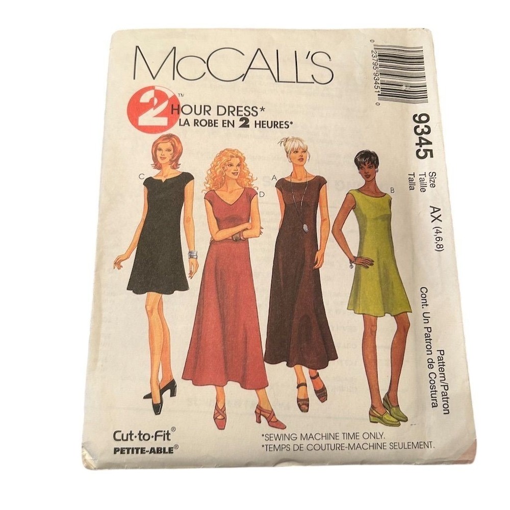 Vintage 90s Y2K McCall's Uncut Sewing Patterns Lot - Dresses & Skirts (6) - Picture 3 of 16